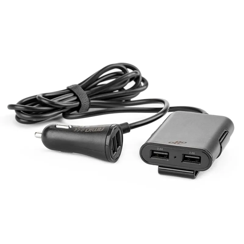 Autonabíječka přední-zadní s prodlužovacím kabelem 4 USB Sleva