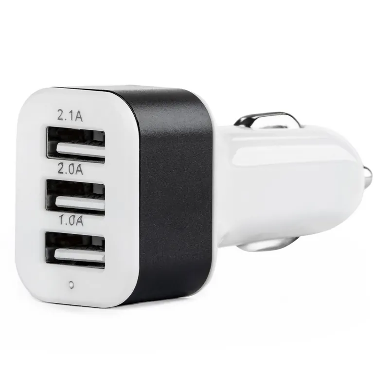 Autonabíječka mobilního telefonu s 3xUSB bílá PCH-03 Odeslání Ihned
