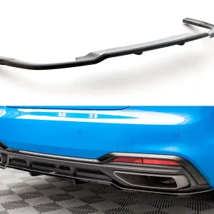Audi A5 FL, středový spoiler pod zadní nárazník s žebrováním, S-Line Maxton Design Expresní Doručení