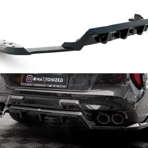 BMW X6 M F96, středový spoiler s žebrováním pod zadní nárazník, Maxton Design Expresní Doručení