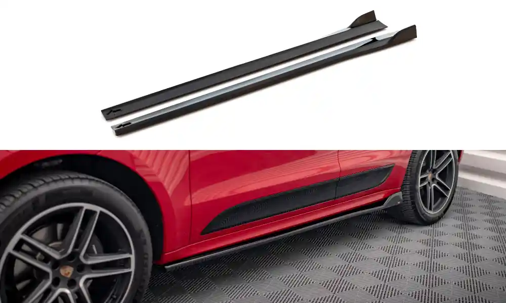 Novinka Porsche Macan Mk1 Facelift, difuzory pod boční prahy, Maxton Design