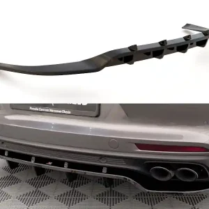 Akce Porsche Panamera 971 E-Hybrid, středový spoiler pod zadní nárazník s žebrováním, Maxton Design