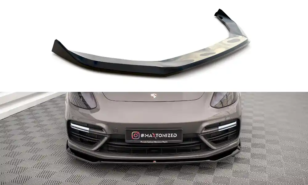 Porsche Panamera 971 E-Hybrid, spoiler pod přední nárazník ver. 1 Maxton Design Pouze Dnes