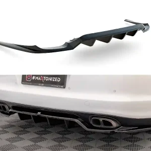 Porsche Panamera 970 Turbo, spoiler pod zadní nárazník s žebrováním, Maxton Design Bezpečná Platba