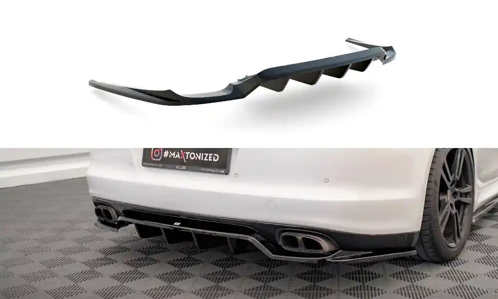 Porsche Panamera 970 Turbo, spoiler pod zadní nárazník s žebrováním, Maxton Design Bezpečná Platba