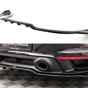 Porsche 911 992 Turbo S, spoiler pod zadní nárazník s žebrováním, Maxton design Vrácení Zdarma
