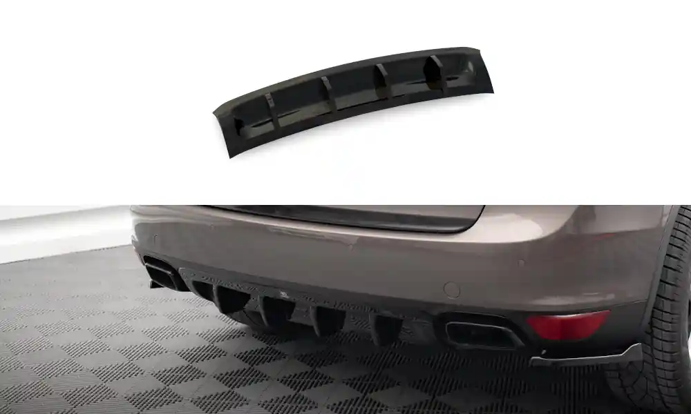 Porsche Cayenne Mk2, vložka zadního nárazníku, Maxton Design Nová Kolekce