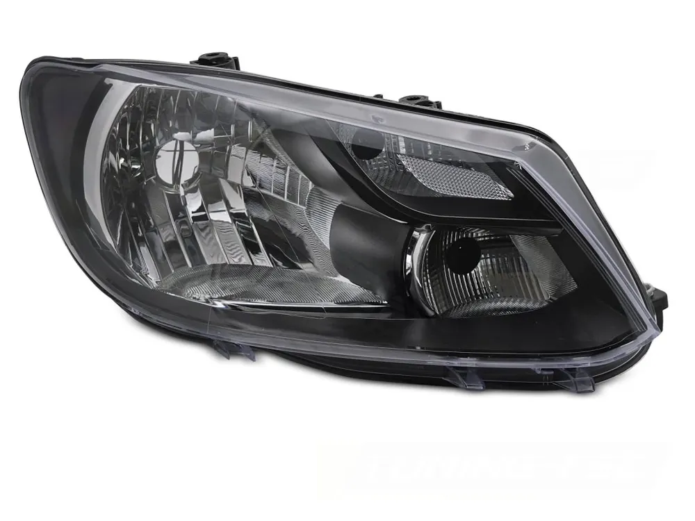 Poslední Šance Přední světlo VW CADDY 11-14 H4 černé PRAVÉ TYC