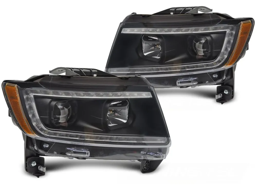 Must-Have Přední světla JEEP GRAND CHEROKEE 11-13 černá TUBE LIGHT
