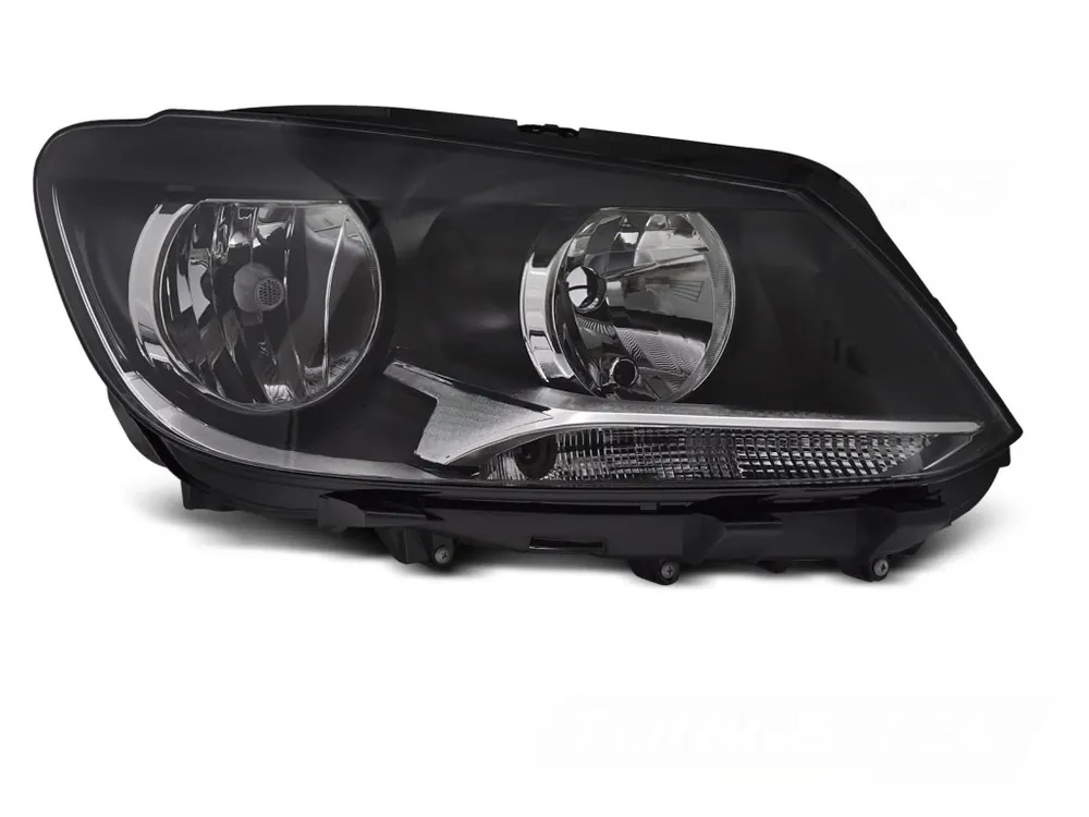 Přední světlo VW CADDY, TOURAN 11-14 černé H7 PRAVÉ TYC Sleva