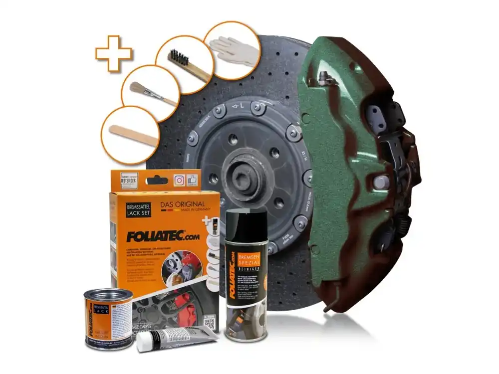 Koupit Online FOLIATEC dvousložková barva na brzdy, barva Green Hell Metallic