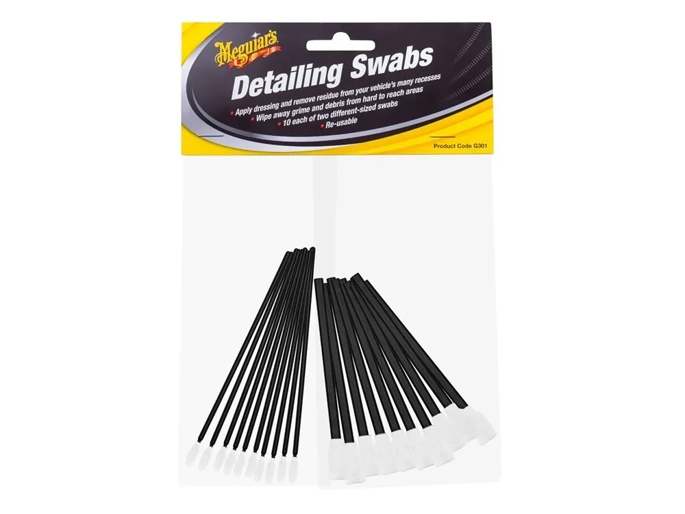 Cenový Hit Meguiar‘s Detailing Swabs - sada 20 ks pěnových detailingových tyčinek