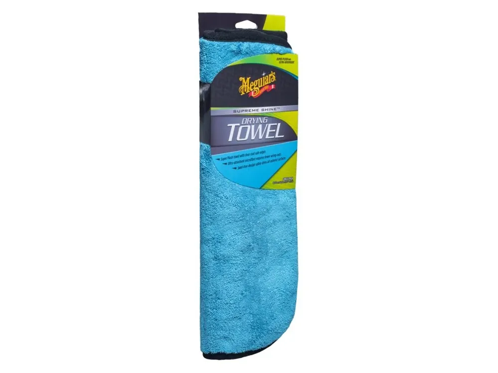 Značkový Meguiar‘s Supreme Shine Drying Towel - extra hustý a savý sušicí ručník z mikrovlákna, 55 x 40 cm