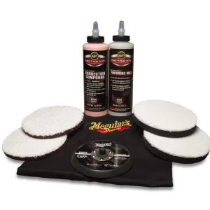 Poslední Šance Meguiar‘s DA Microfiber Correction System Kit 5" - kompletní 5palcová sada mikrovláknového systému na profesionální renovaci laku