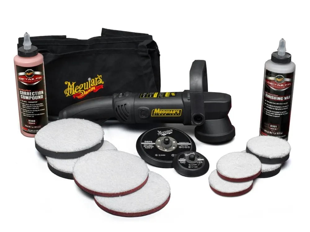 Oblíbený Meguiar‘s DA Microfiber Correction System DA Kit 3" + 5" - kompletní sada na profesionální renovaci laku, vč. orbitální leštičky Meguiar‘s MT310