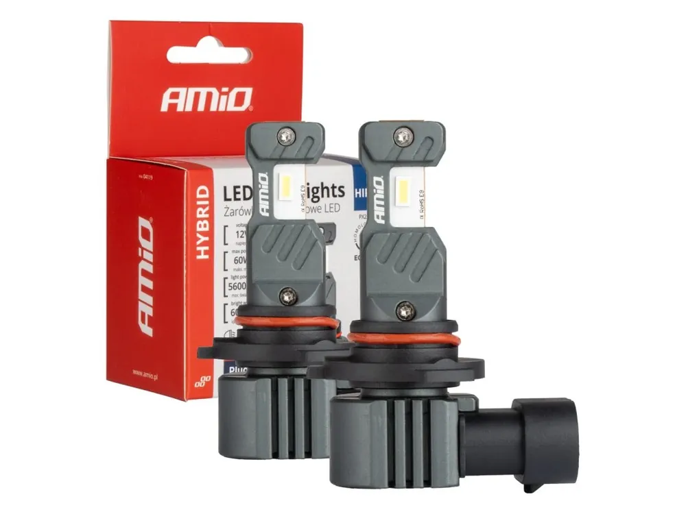 Výhodná Nabídka LED žárovky hlavního svícení Hybrid série HIR2 6000K Canbus 60W AMIO-04119