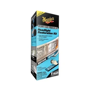 Meguiar‘s Two Step Headlight Restoration Kit - revoluční dvoukroková sada na oživení světlometů Koupit Online