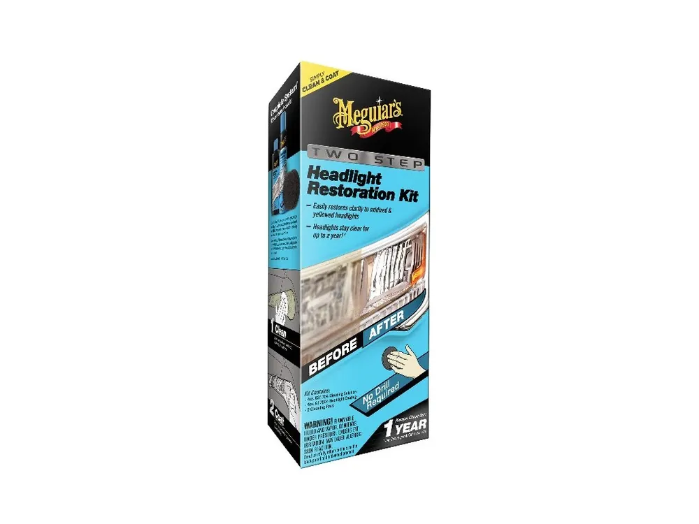 Meguiar‘s Two Step Headlight Restoration Kit - revoluční dvoukroková sada na oživení světlometů Koupit Online