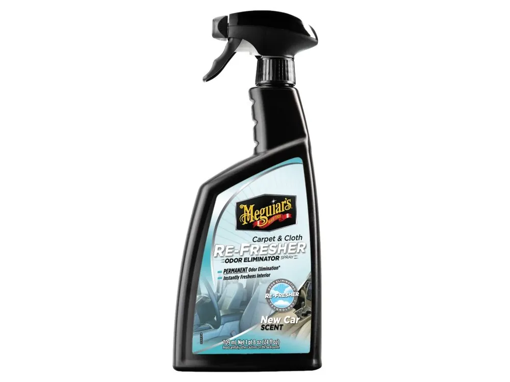 Vrácení Zdarma Meguiar‘s Carpet & Cloth Re-Fresher - odstraňovač zápachu, vůně do interiéru a oživovač tkanin, 709 ml