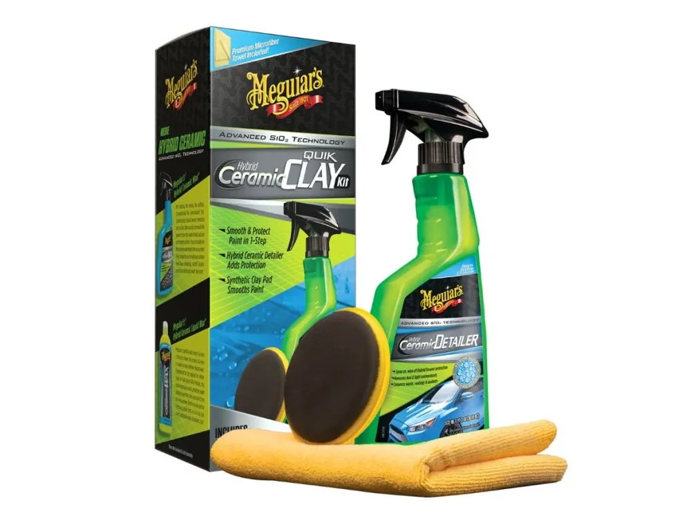 Meguiar‘s Hybrid Ceramic Quik Clay Kit - sada pro dekontaminaci laku s hybridním keramickým lubrikantem Top Prodej