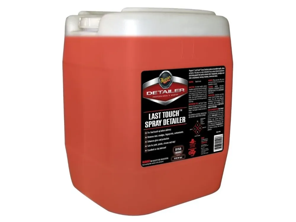 Meguiar‘s Last Touch Spray Detailer - detailer pro odstranění lehkých nečistot, lubrikaci laku a posílení lesku, 18,92 l Autentický