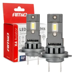 Zlevněný LED žárovky H7/H18 X4-series AVIATOR 6500K max 44W