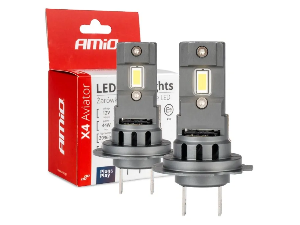 Zlevněný LED žárovky H7/H18 X4-series AVIATOR 6500K max 44W