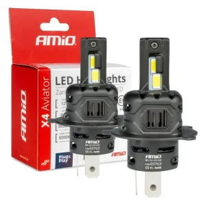 Rychlé Dodání LED žárovky H4/H19 X4-series AVIATOR 6500K max 44W