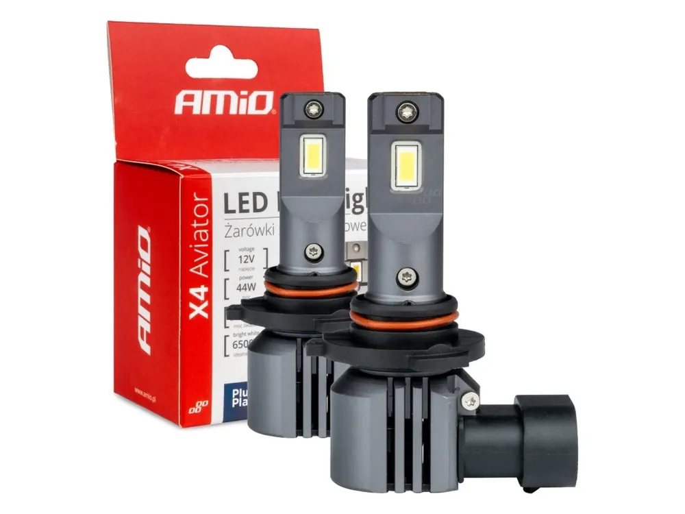Nová Kolekce LED žárovky HB3 9005/HIR1 9011 H10X4-series AVIATOR 6500K max 44W