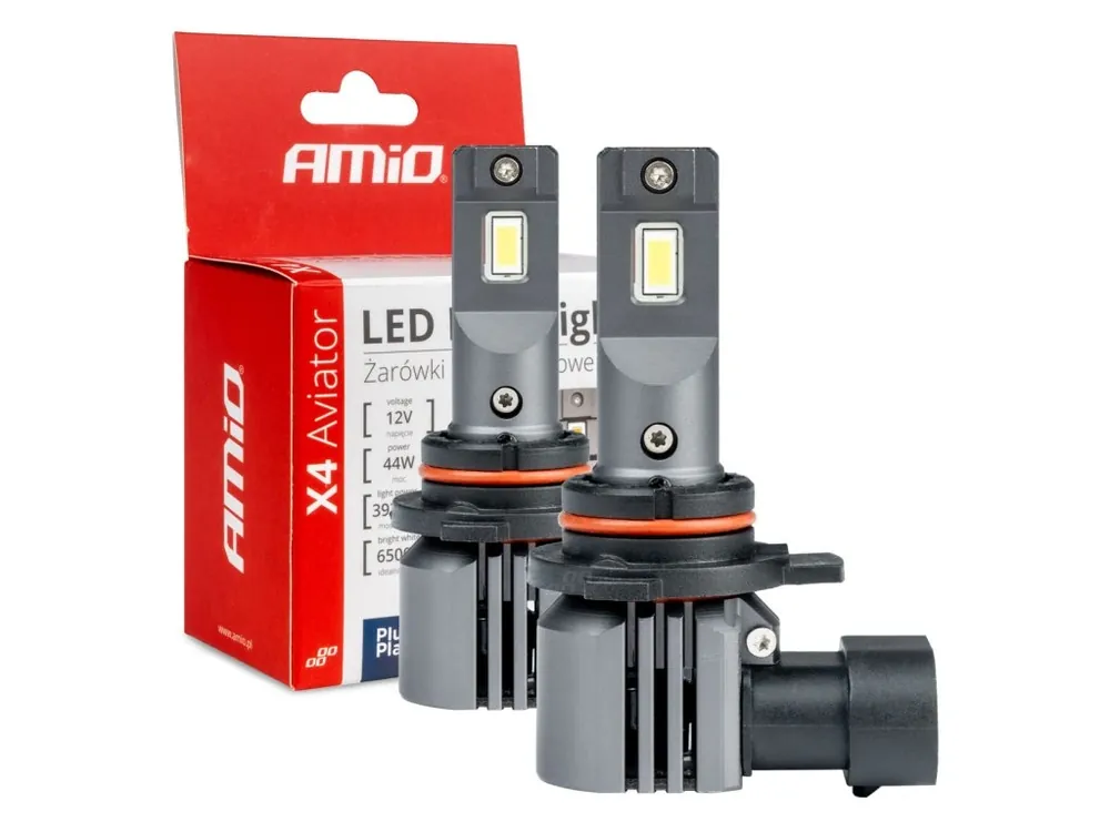 Dokud Zásoby Vydrží LED žárovky HIR2 9012 X4-series AVIATOR 6500K max 44W