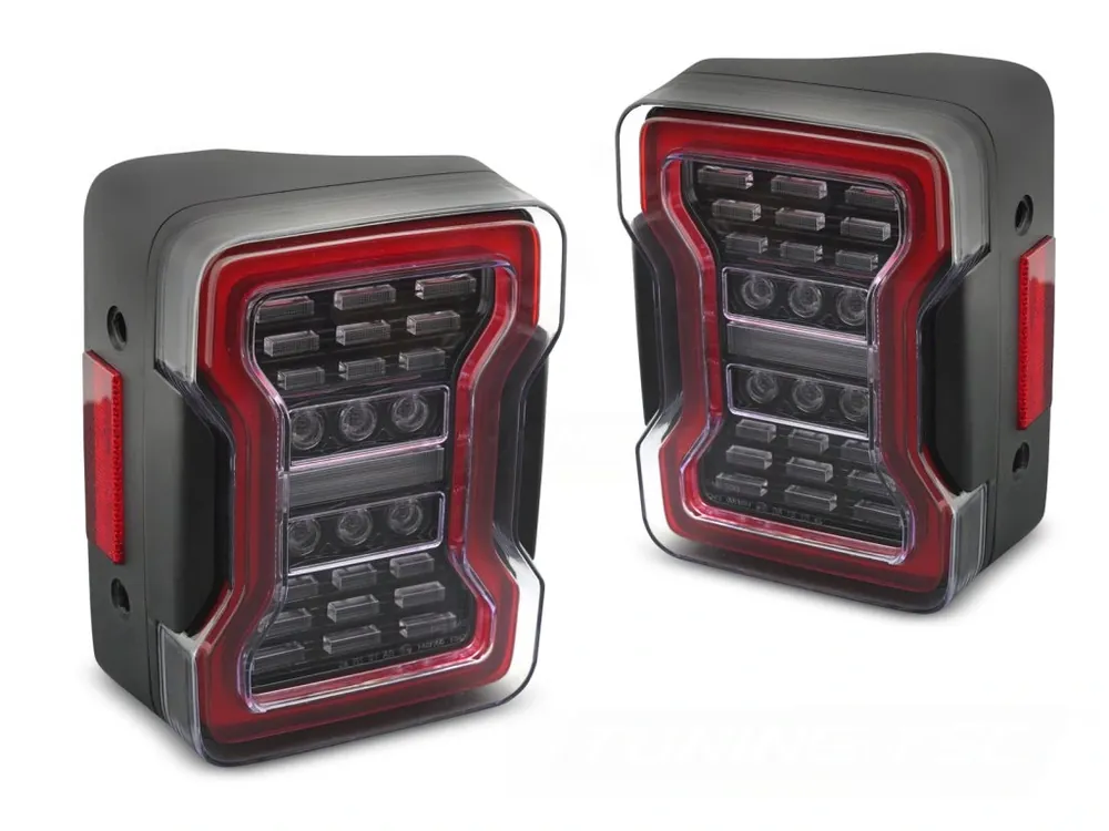 Autentický Zadní světla JEEP WRANGLER JK 07-18 černá LED