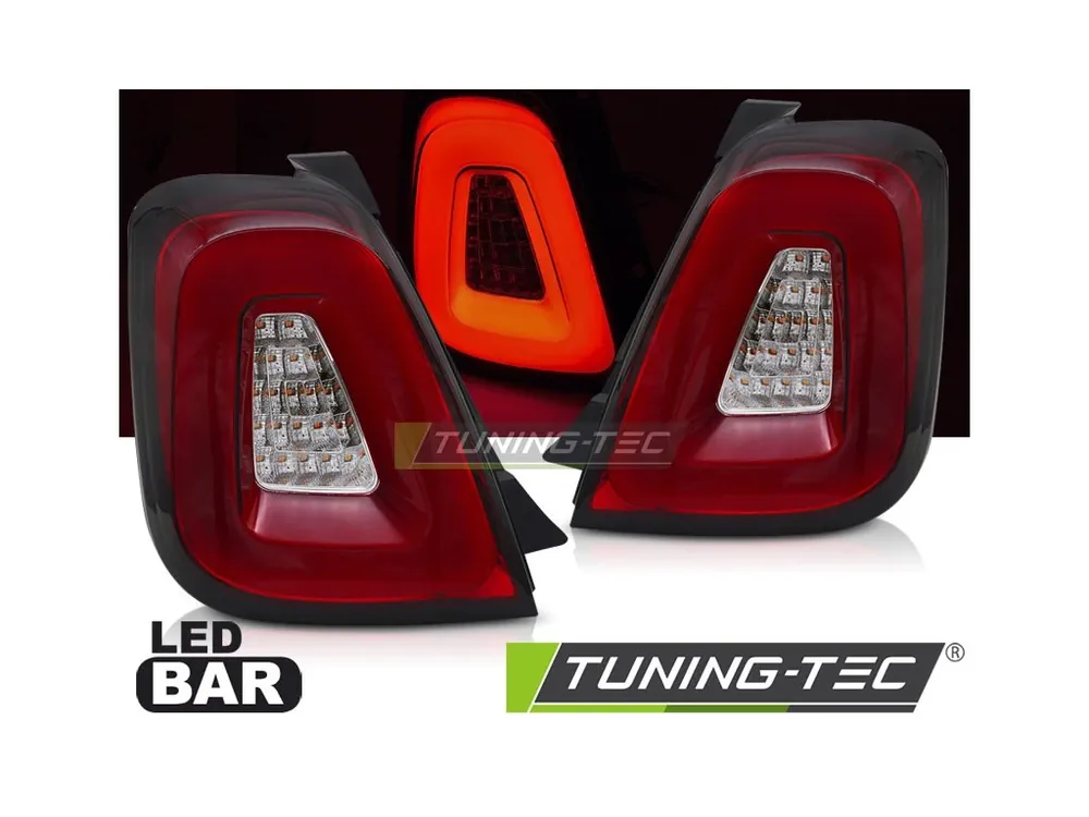 Zadní světla FIAT 500 15-20 červená LED BAR Značkový