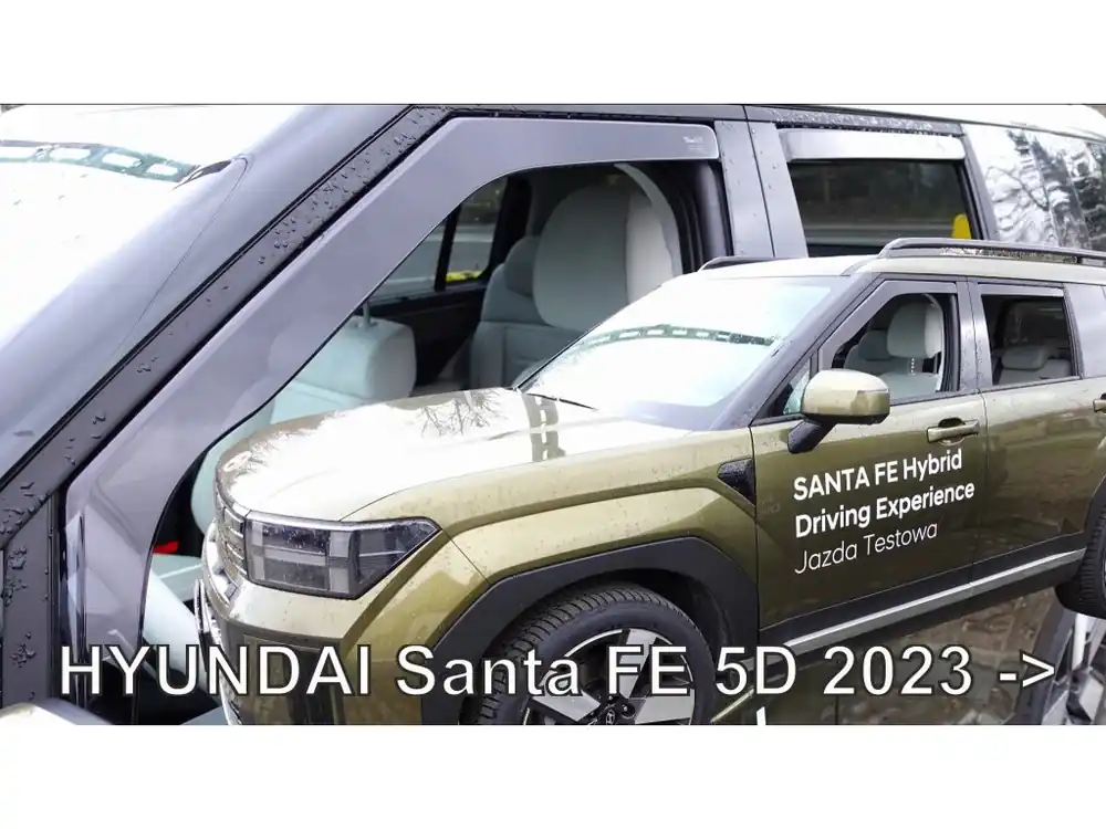 Autentický Protiprůvanové plexi ofuky Hyundai Santa FE V 5D 24R (+zadní)