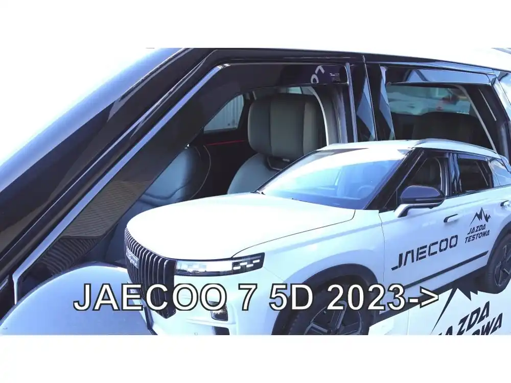 Protiprůvanové plexi ofuky Jaecoo 7 5D 23R (+zadní) Levný