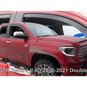 Protiprůvanové plexi ofuky Toyota Tundra II Double Cab 4D 06-21R (+zadní) Sleva