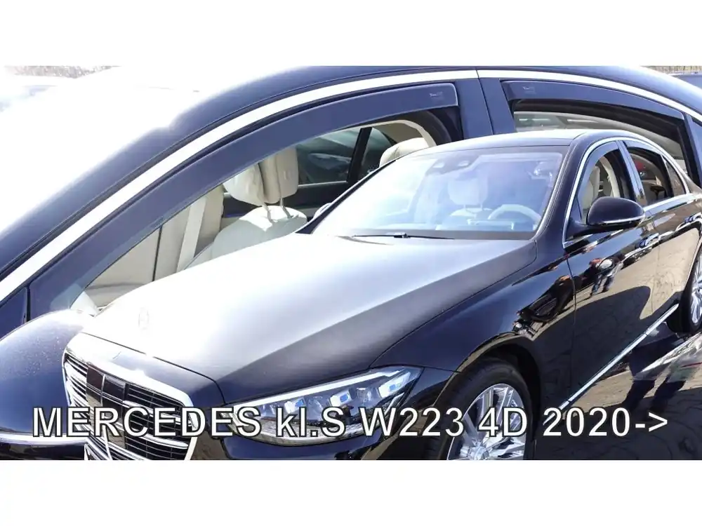 Cenová Bomba Protiprůvanové plexi ofuky Mercedes S W223 4D 20R (+zadní)