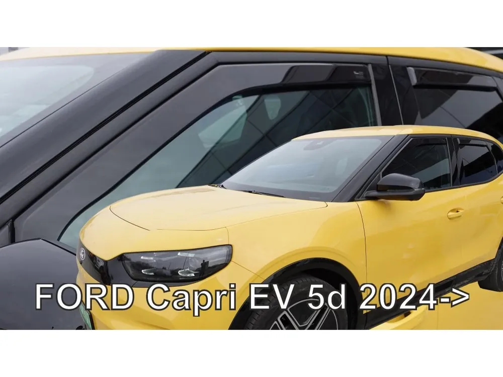 Rychlé Dodání Protiprůvanové plexi ofuky Ford Capri EV 5D 24R (+zadní)