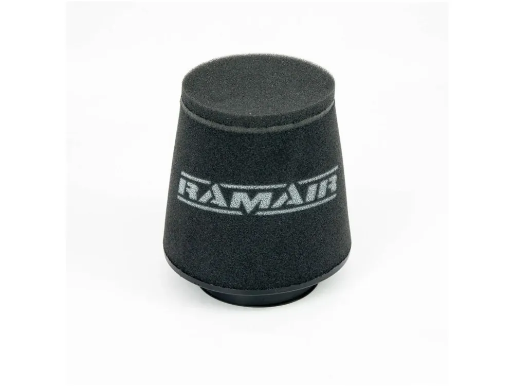 Autentický Sportovní vzduchový filtr Ramair CC-111 s asymetrickým vstupem o průměru 80 mm