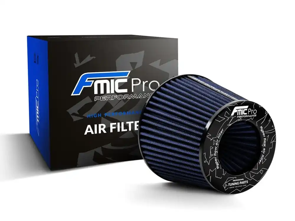 Sportovní vzduchový filtr FMIC.Pro délka 125 mm montážní průměr 76 mm - modrý Jen Po Omezenou Doba