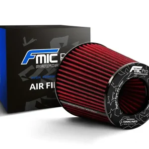 Odeslání Ihned Sportovní vzduchový filtr FMIC.Pro délka 150 mm montážní průměr 100 mm - červený