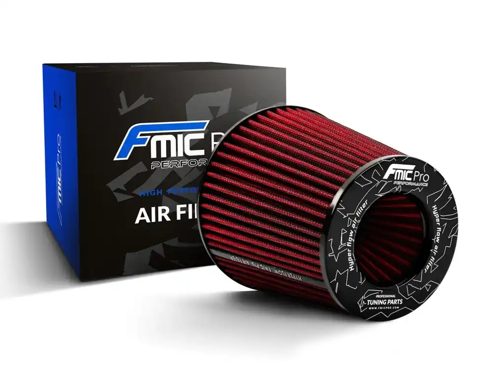 Odeslání Ihned Sportovní vzduchový filtr FMIC.Pro délka 150 mm montážní průměr 100 mm - červený