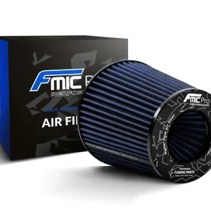 Novinka Sportovní vzduchový filtr FMIC.Pro délka 150 mm montážní průměr 100 mm - modrý