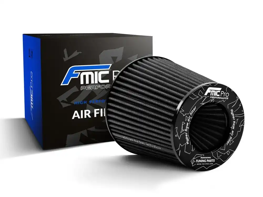 Sportovní vzduchový filtr FMIC.Pro délka 150 mm montážní průměr 100 mm - černý Vrácení Zdarma