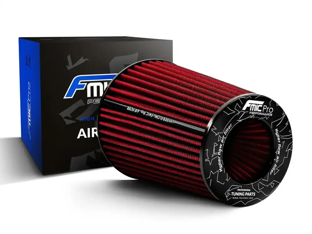 Sportovní vzduchový filtr FMIC.Pro délka 200 mm montážní průměr 100 mm - červený Přímo Od Výrobce