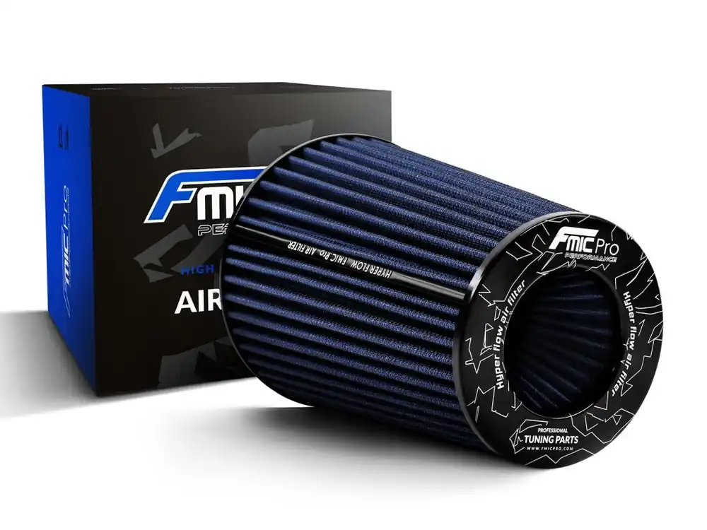 Top Prodej Sportovní vzduchový filtr FMIC.Pro délka 225 mm montážní průměr 100 mm - modrý