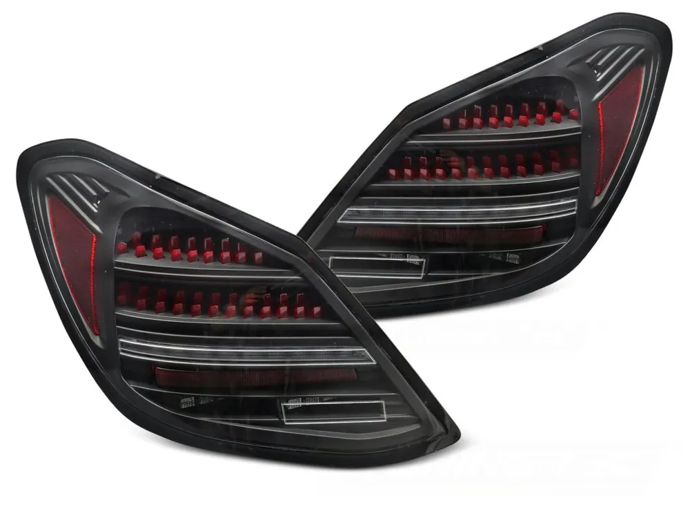 Bezpečná Platba Zadní světla MERCEDES C-CLASS W205 14-21 červená/černá LED SEQ
