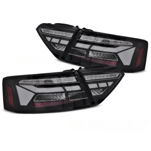 Časově Omezené Zadní světla AUDI A5 11-16, originální žárovka, černá SEQ LED
