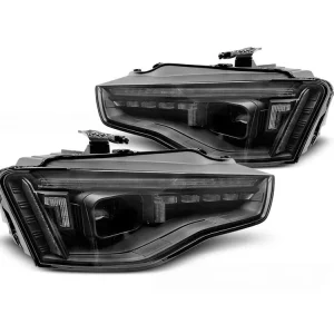 Značkový Přední světla AUDI A5 11-16 černá LED projektor SEQ