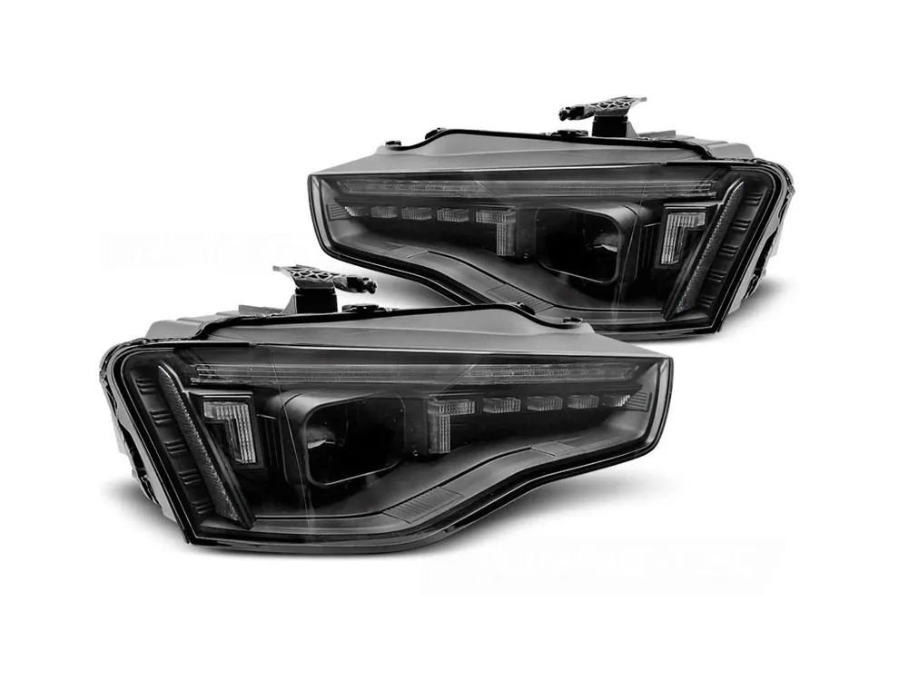 Značkový Přední světla AUDI A5 11-16 černá LED projektor SEQ