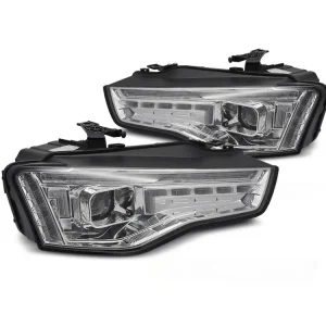 Přední světla AUDI A5 11-16 chrom LED projektor SEQ Značkový